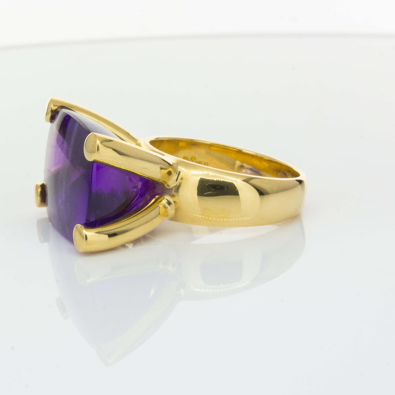 Deja Vu 18ct Yellow Gold 17.52ct Amethyst Ring-Ring-Walker & Hall