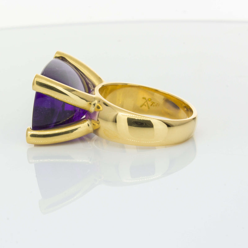 Deja Vu 18ct Yellow Gold 17.52ct Amethyst Ring-Ring-Walker & Hall