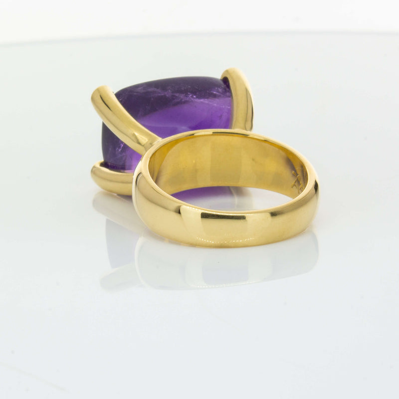 Deja Vu 18ct Yellow Gold 17.52ct Amethyst Ring-Ring-Walker & Hall