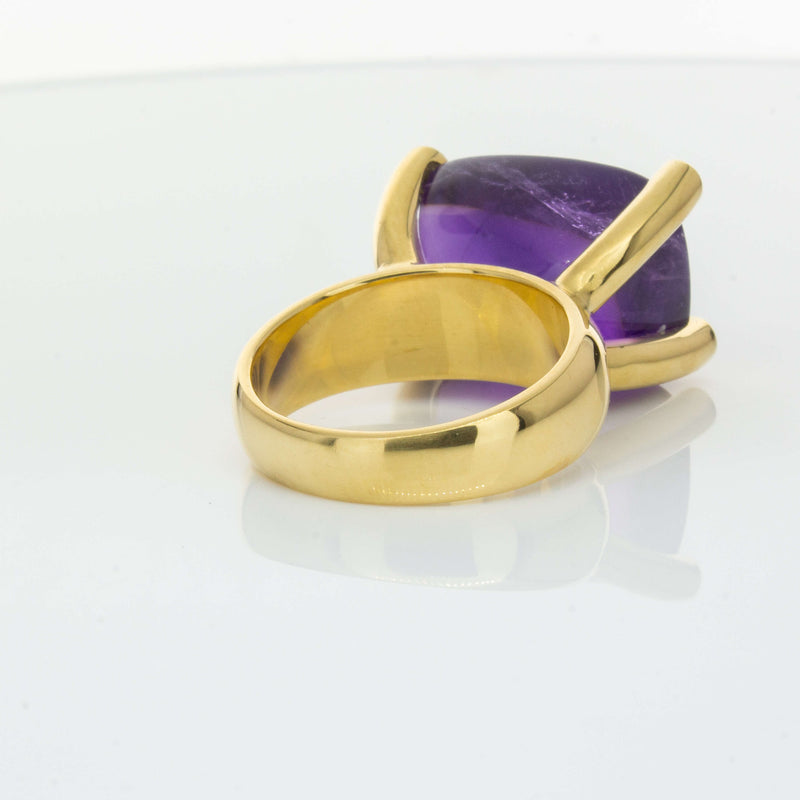 Deja Vu 18ct Yellow Gold 17.52ct Amethyst Ring-Ring-Walker & Hall