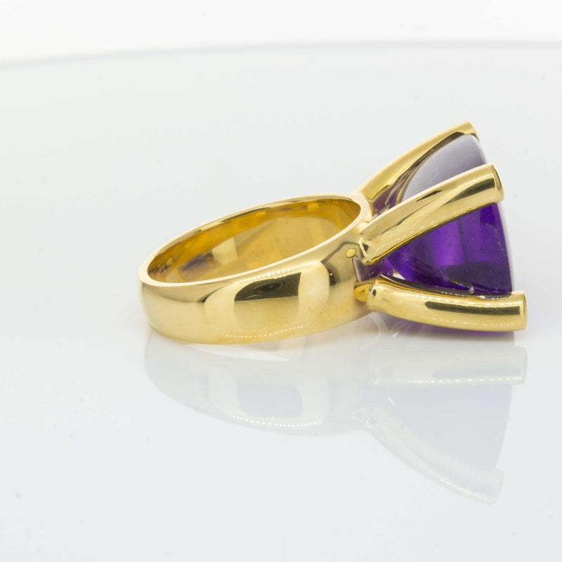 Deja Vu 18ct Yellow Gold 17.52ct Amethyst Ring-Ring-Walker & Hall