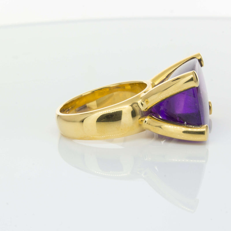 Deja Vu 18ct Yellow Gold 17.52ct Amethyst Ring-Ring-Walker & Hall