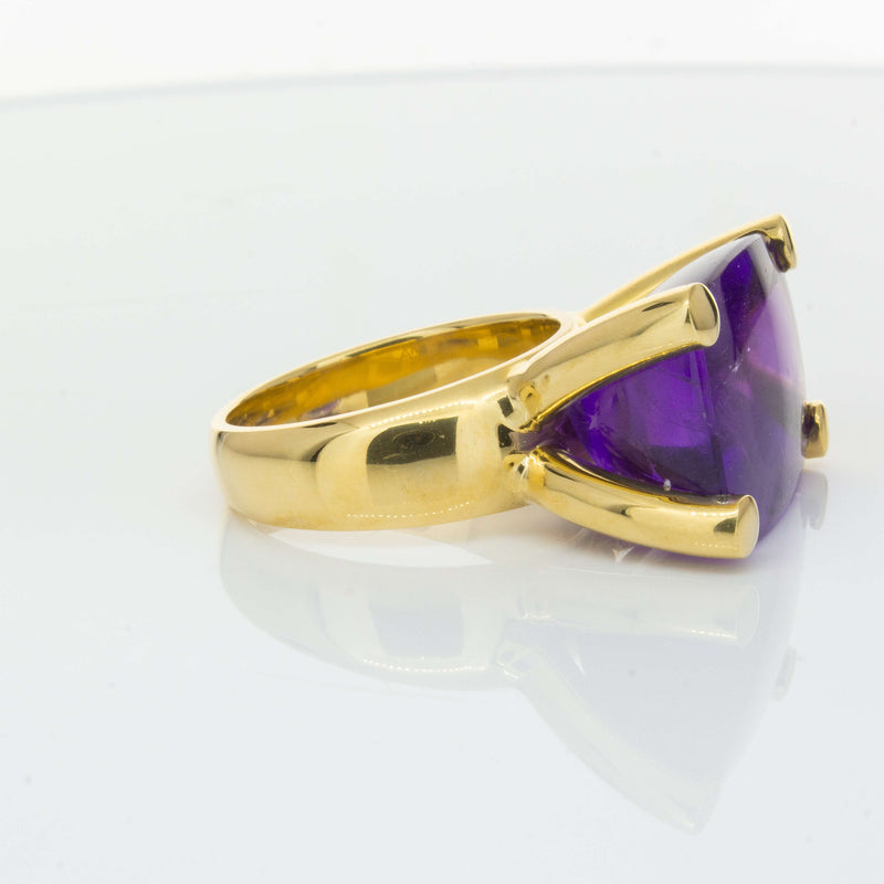 Deja Vu 18ct Yellow Gold 17.52ct Amethyst Ring-Ring-Walker & Hall