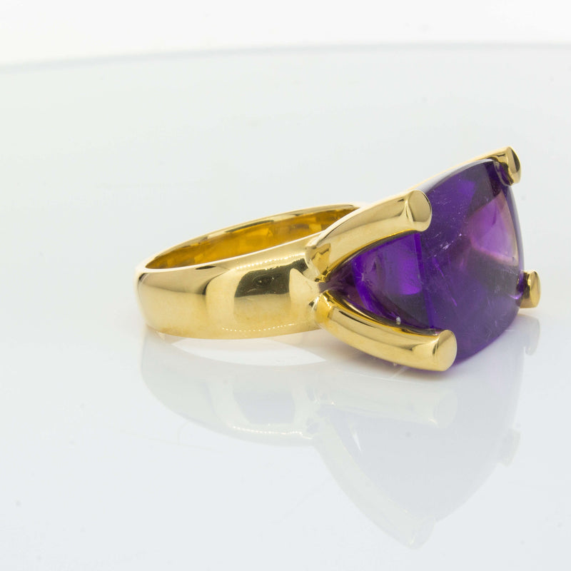 Deja Vu 18ct Yellow Gold 17.52ct Amethyst Ring-Ring-Walker & Hall