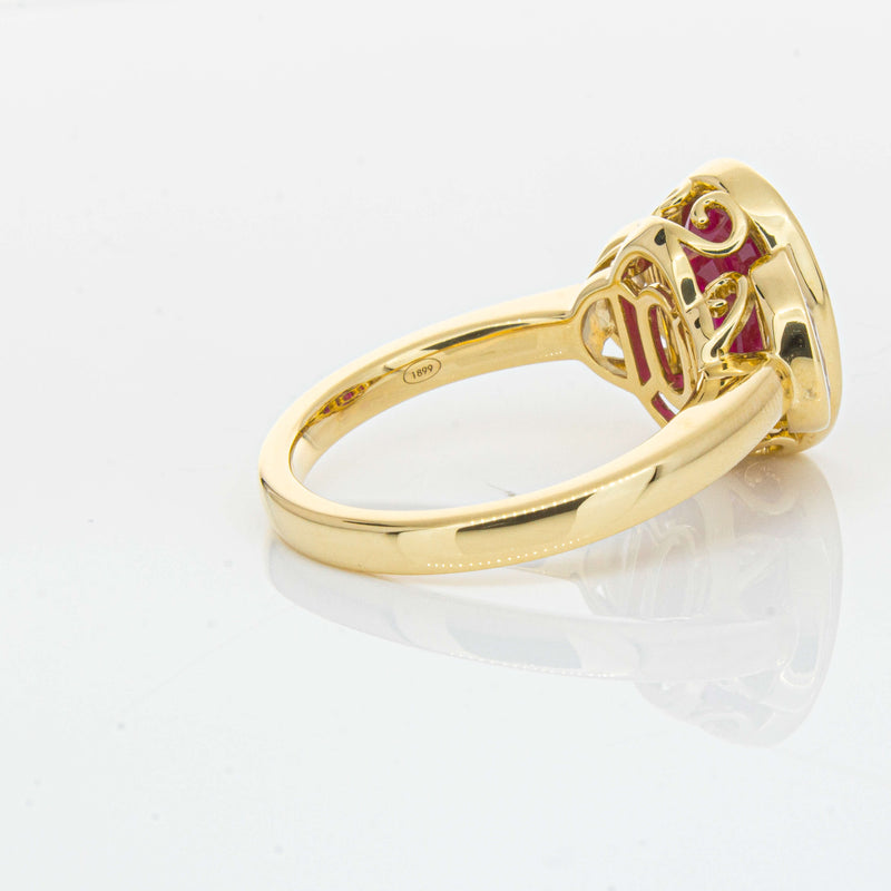 18ct Yellow Gold 4.18ct Ruby & Diamond Ring - Ring - Walker & Hall