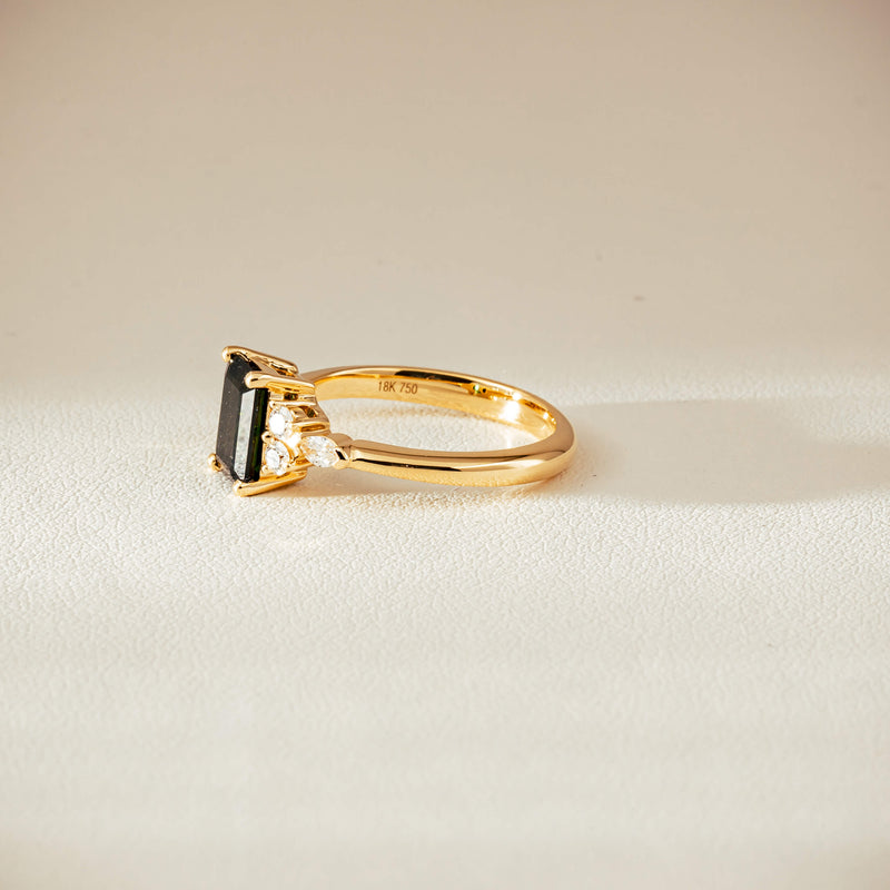 18ct Yellow Gold 1.52ct Tourmaline & Diamond Oriana Ring - Ring - Walker & Hall