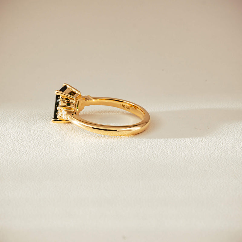 18ct Yellow Gold 1.52ct Tourmaline & Diamond Oriana Ring - Ring - Walker & Hall