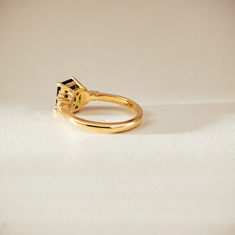 18ct Yellow Gold 1.52ct Tourmaline & Diamond Oriana Ring - Ring - Walker & Hall