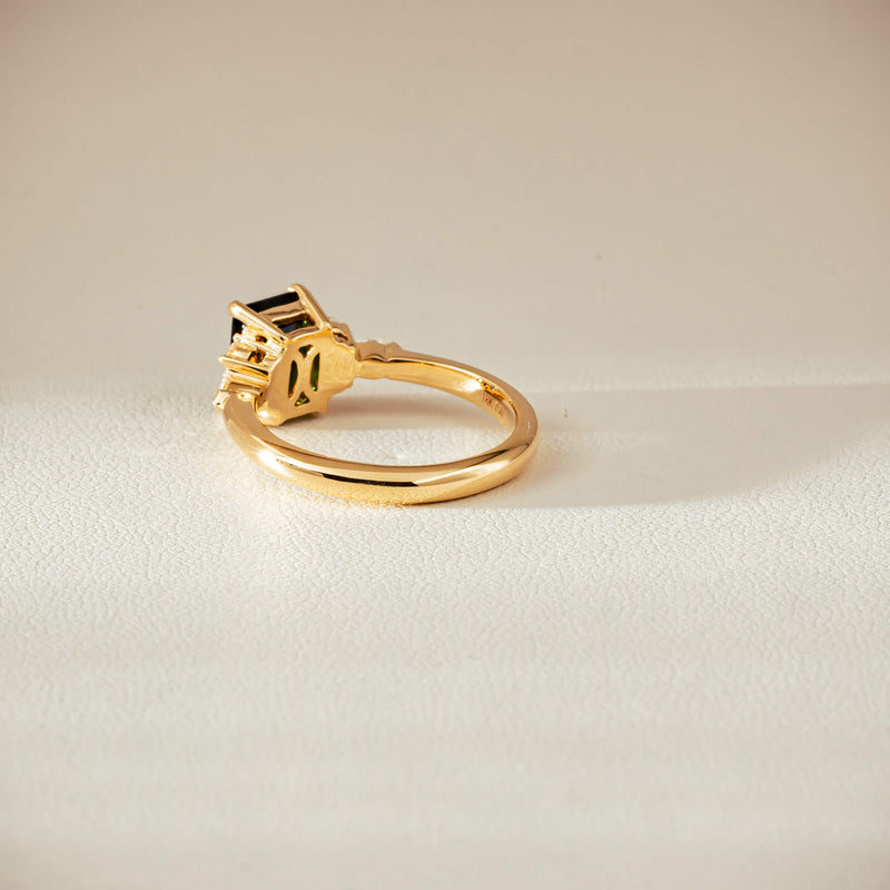 18ct Yellow Gold 1.52ct Tourmaline & Diamond Oriana Ring - Ring - Walker & Hall