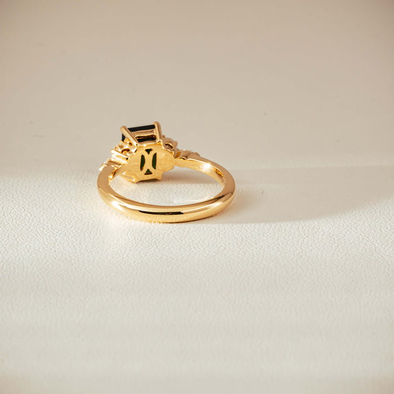 18ct Yellow Gold 1.52ct Tourmaline & Diamond Oriana Ring - Ring - Walker & Hall