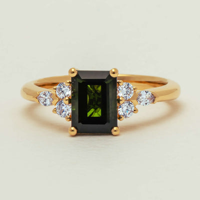 18ct Yellow Gold 1.52ct Tourmaline & Diamond Oriana Ring - Ring - Walker & Hall