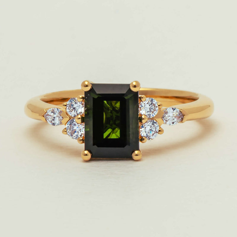 18ct Yellow Gold 1.52ct Tourmaline & Diamond Oriana Ring - Ring - Walker & Hall