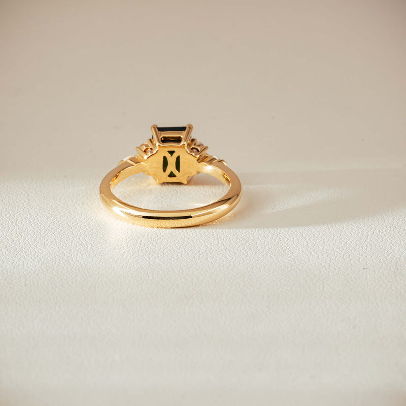 18ct Yellow Gold 1.52ct Tourmaline & Diamond Oriana Ring - Ring - Walker & Hall