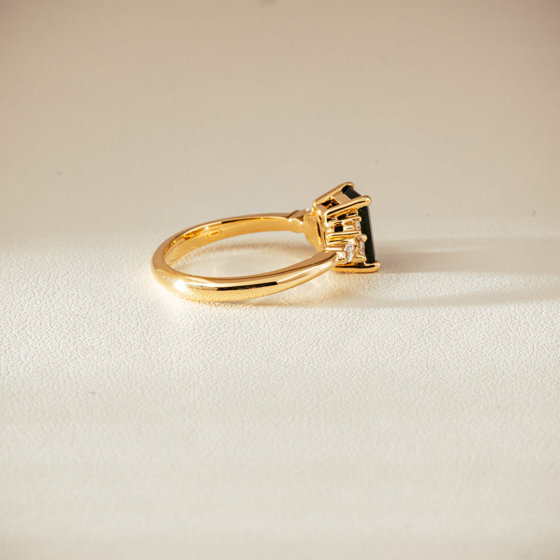 18ct Yellow Gold 1.52ct Tourmaline & Diamond Oriana Ring - Ring - Walker & Hall