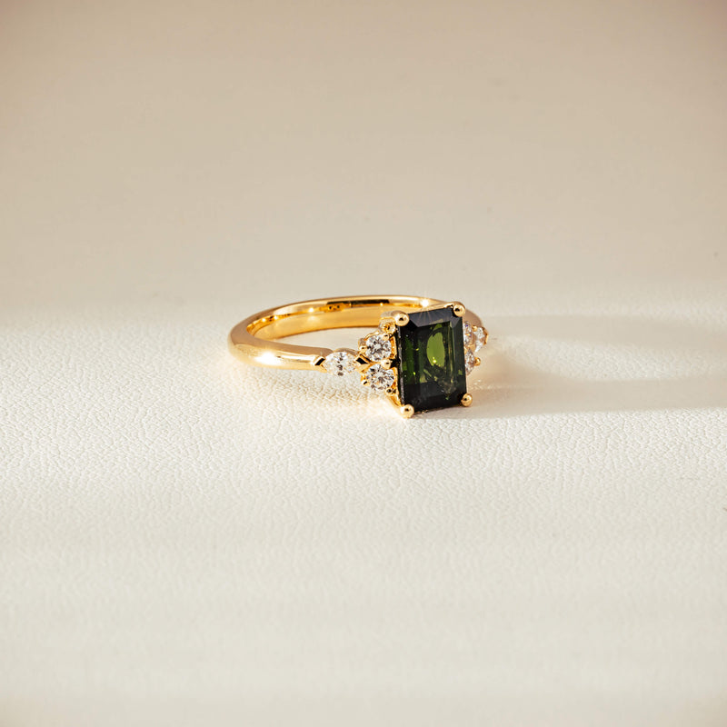 18ct Yellow Gold 1.52ct Tourmaline & Diamond Oriana Ring - Ring - Walker & Hall