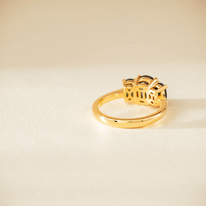 18ct Yellow Gold 2.92ct Green Sapphire Odyssey Ring - Ring - Walker & Hall