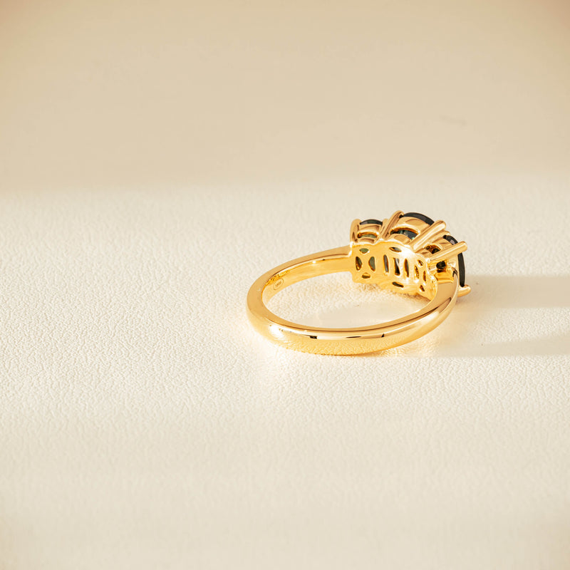 18ct Yellow Gold 2.92ct Green Sapphire Odyssey Ring - Ring - Walker & Hall