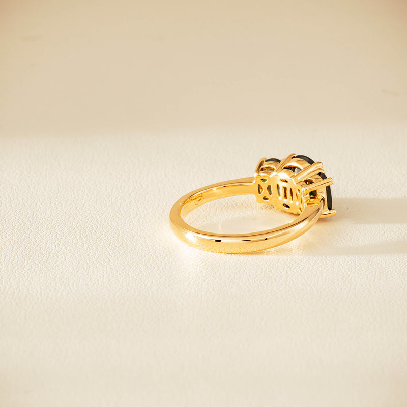 18ct Yellow Gold 2.92ct Green Sapphire Odyssey Ring - Ring - Walker & Hall