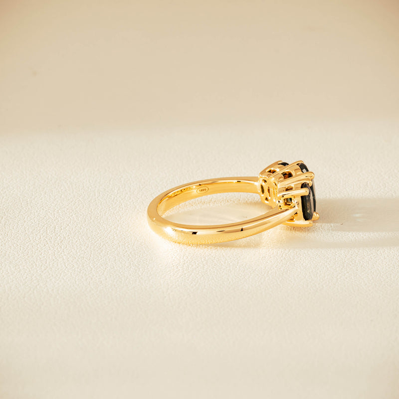 18ct Yellow Gold 2.92ct Green Sapphire Odyssey Ring - Ring - Walker & Hall