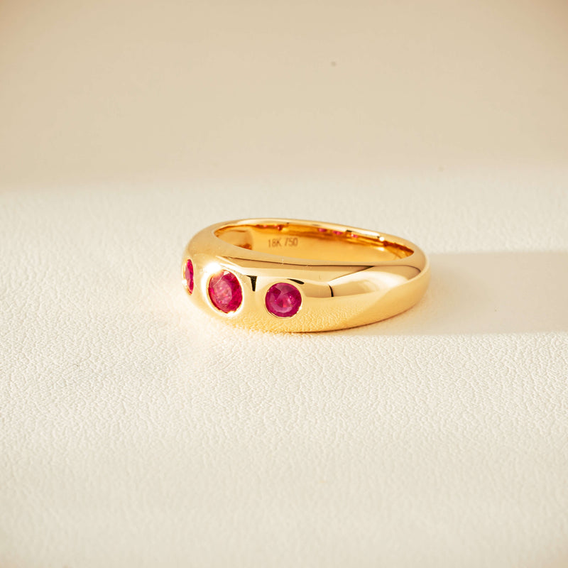 18ct Yellow Gold .63ct Ruby Kylie Ring - Ring - Walker & Hall