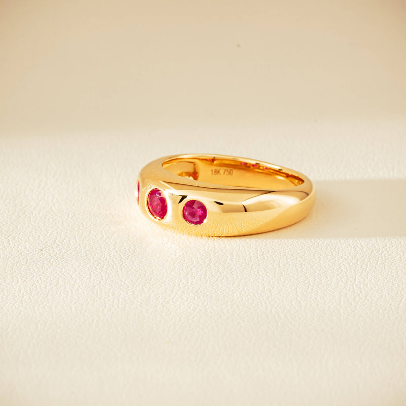 18ct Yellow Gold .63ct Ruby Kylie Ring - Ring - Walker & Hall