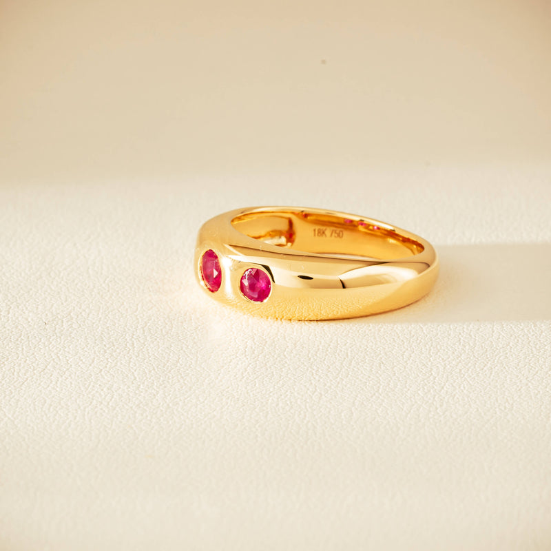 18ct Yellow Gold .63ct Ruby Kylie Ring - Ring - Walker & Hall