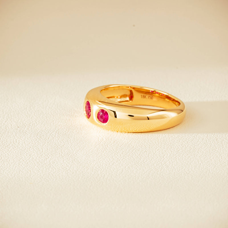18ct Yellow Gold .63ct Ruby Kylie Ring - Ring - Walker & Hall