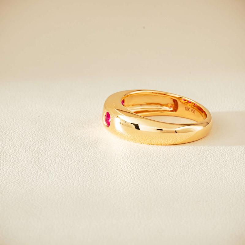 18ct Yellow Gold .63ct Ruby Kylie Ring - Ring - Walker & Hall