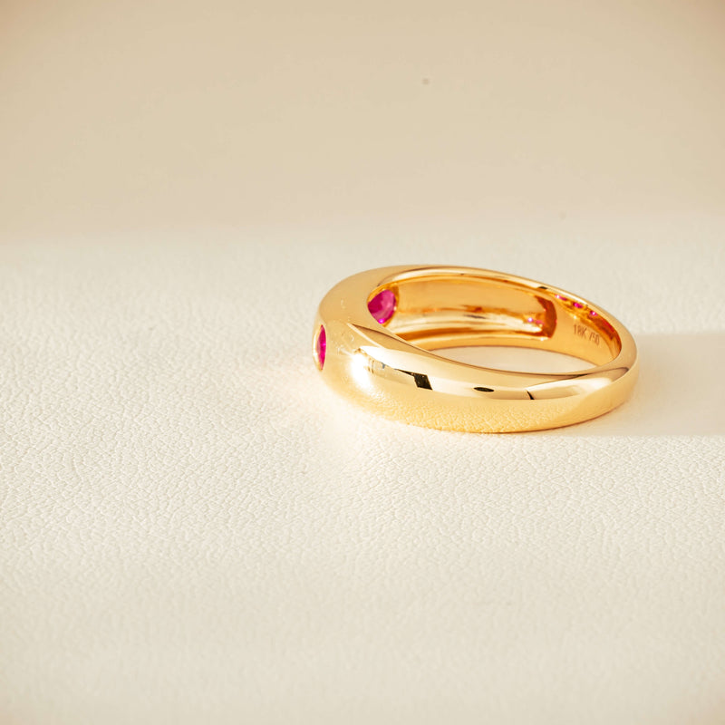 18ct Yellow Gold .63ct Ruby Kylie Ring - Ring - Walker & Hall