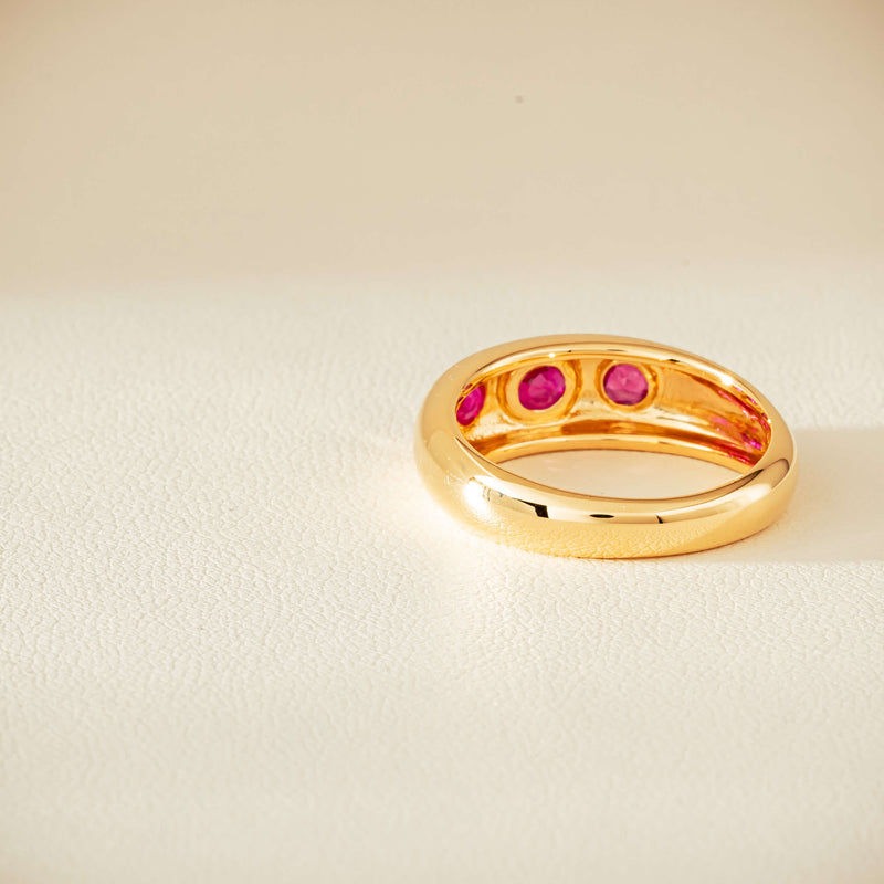 18ct Yellow Gold .63ct Ruby Kylie Ring - Ring - Walker & Hall