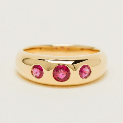 18ct Yellow Gold .63ct Ruby Kylie Ring - Ring - Walker & Hall