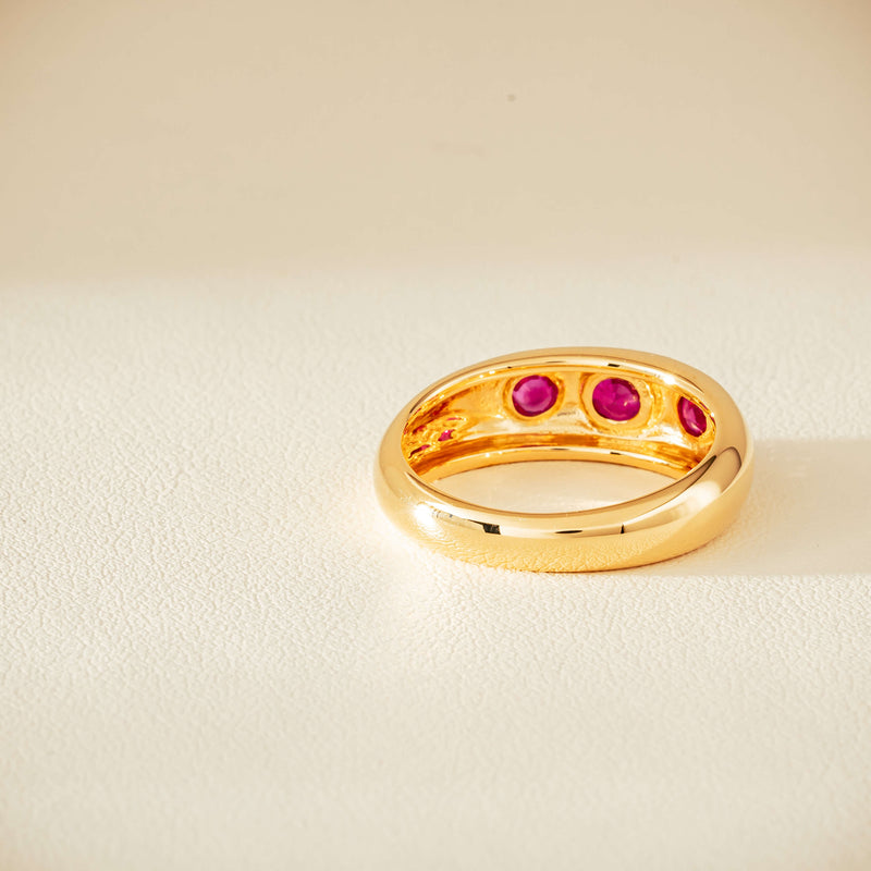 18ct Yellow Gold .63ct Ruby Kylie Ring - Ring - Walker & Hall
