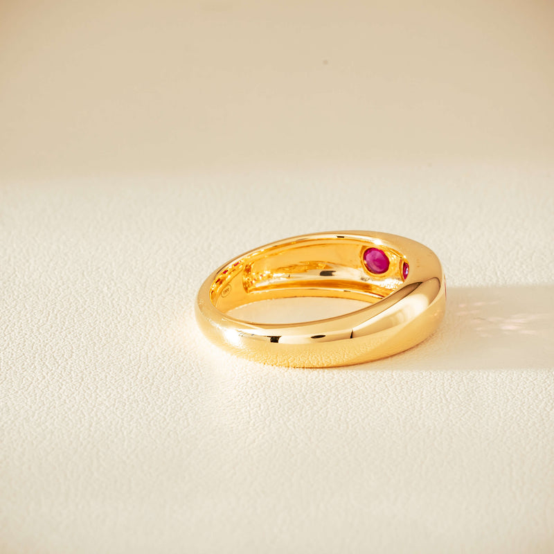 18ct Yellow Gold .63ct Ruby Kylie Ring - Ring - Walker & Hall