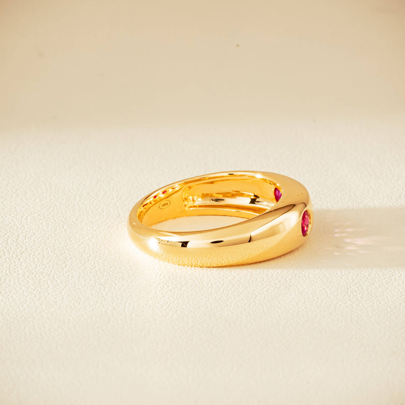 18ct Yellow Gold .63ct Ruby Kylie Ring - Ring - Walker & Hall