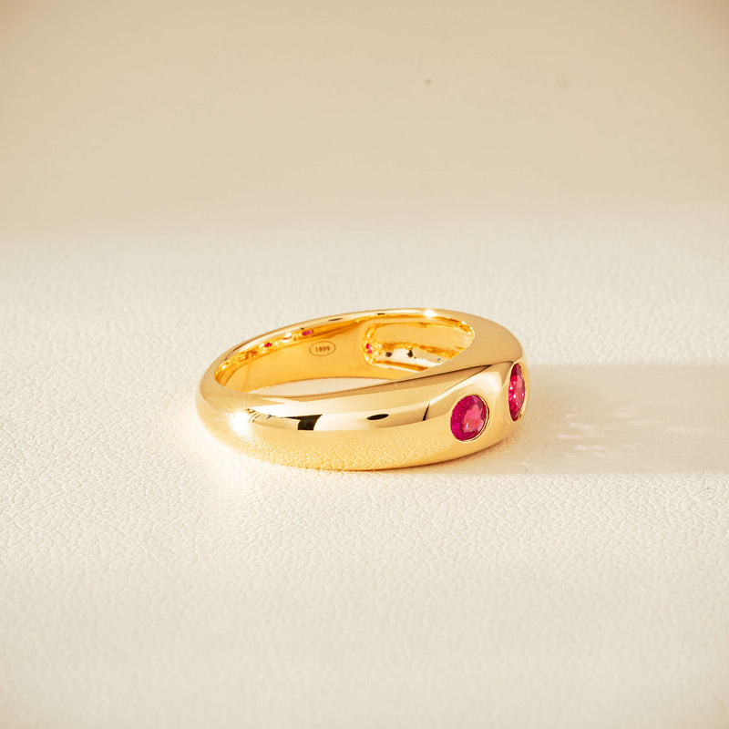 18ct Yellow Gold .63ct Ruby Kylie Ring - Ring - Walker & Hall