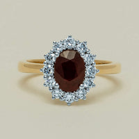 18ct Yellow Gold 1.44ct Ruby & Diamond Belle Ring - Ring - Walker & Hall