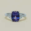 18ct White Gold 2.57ct Tanzanite & Diamond Oriana Ring - Ring - Walker & Hall