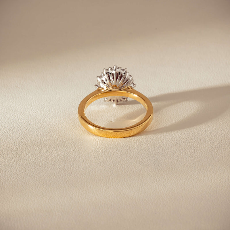 18ct Yellow Gold 1.44ct Ruby & Diamond Belle Ring - Ring - Walker & Hall