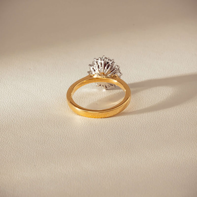 18ct Yellow Gold 1.44ct Ruby & Diamond Belle Ring - Ring - Walker & Hall