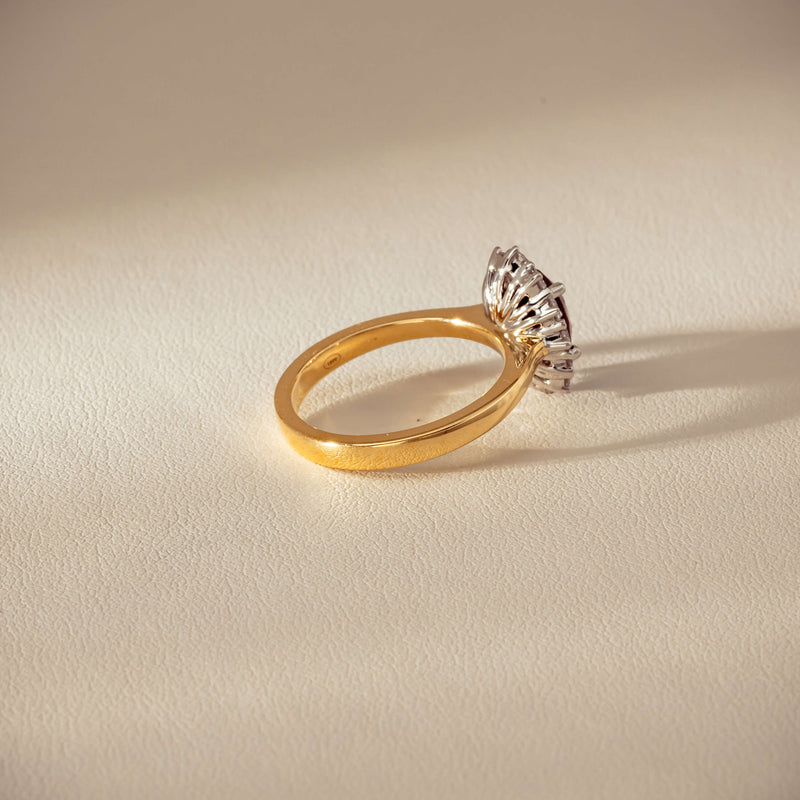 18ct Yellow Gold 1.44ct Ruby & Diamond Belle Ring - Ring - Walker & Hall