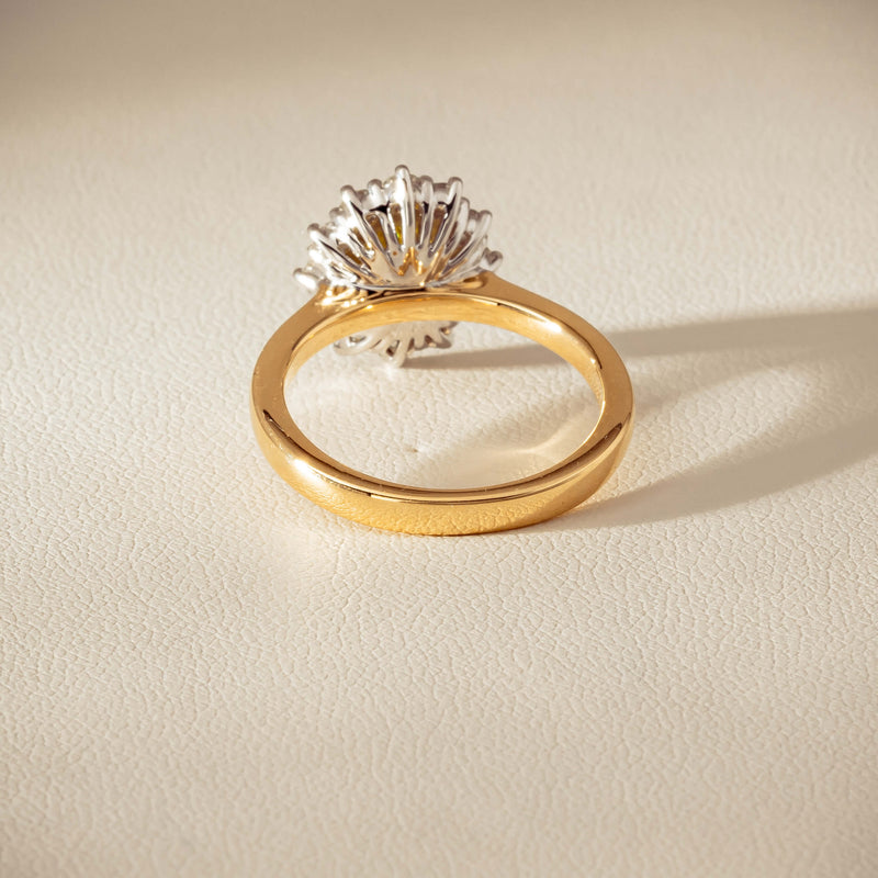 18ct Yellow Gold 1.51ct Yellow Sapphire & Diamond Belle Ring - Ring - Walker & Hall