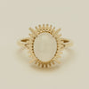 9ct Yellow Gold Moonstone Meteor Ring - Ring - Walker & Hall