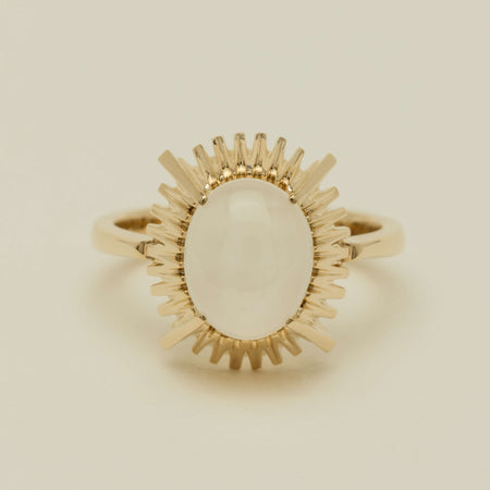 9ct Yellow Gold Moonstone Meteor Ring - Ring - Walker & Hall