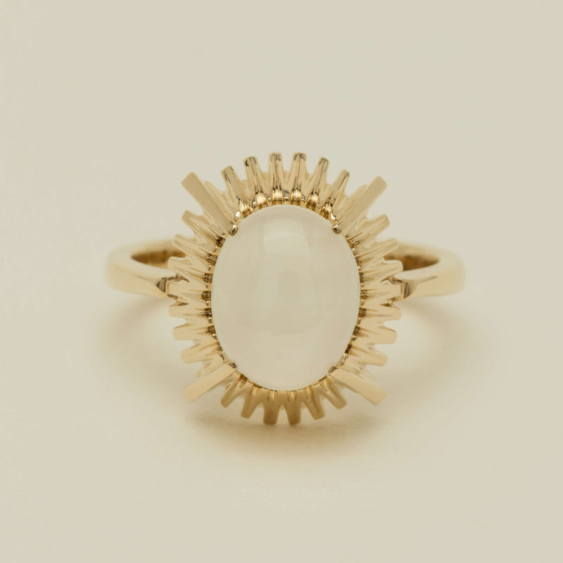 9ct Yellow Gold Moonstone Meteor Ring - Ring - Walker & Hall