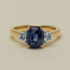 18ct Yellow Gold 4.00ct Sapphire & Diamond Ring - Ring - Walker & Hall