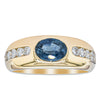 9ct Yellow Gold Reclaimed .96ct Sapphire and Diamond Kylie Ring - Ring - Walker & Hall