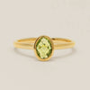 9ct Yellow Gold Peridot Iris Ring - Ring - Walker & Hall