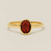 9ct Yellow Gold Garnet Iris Ring - Ring - Walker & Hall