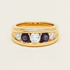 18ct Yellow Gold Sapphire & Diamond Eugenie Ring - Ring - Walker & Hall