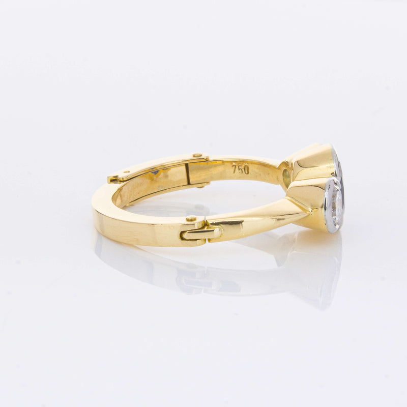 Deja Vu 18ct Yellow Gold 1.50ct Sapphire & Diamond Ring-Ring-Walker & Hall